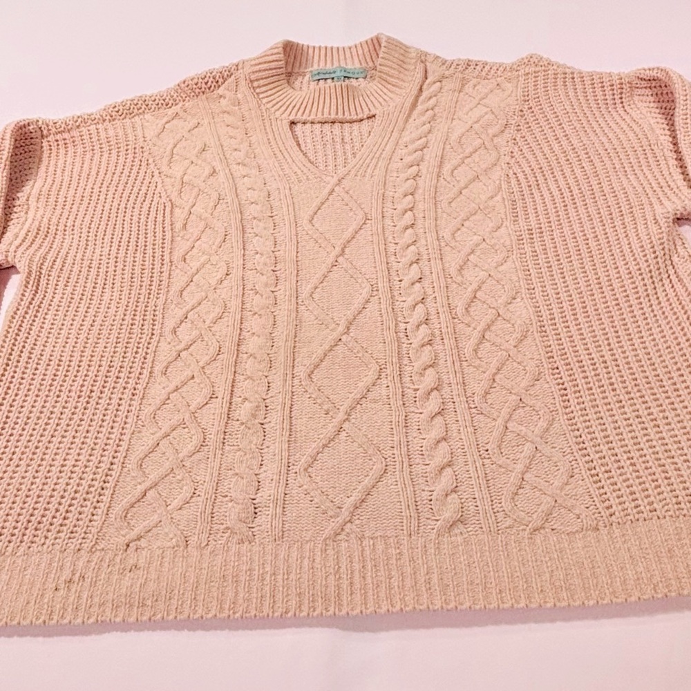 Absolutely Famous Peach Sweater. Size 3X. Preowned.